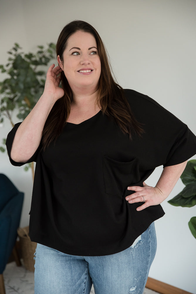 Pocket of Love Top in Black