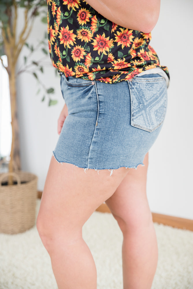 Only Good Times Bandana Judy Blue Shorts