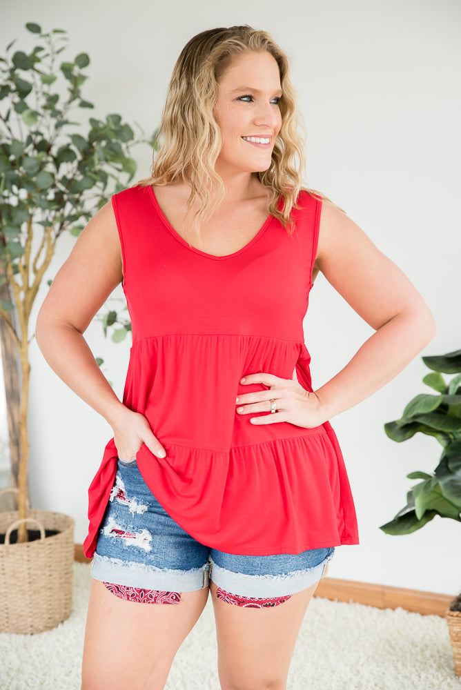 Tank for It All in Red