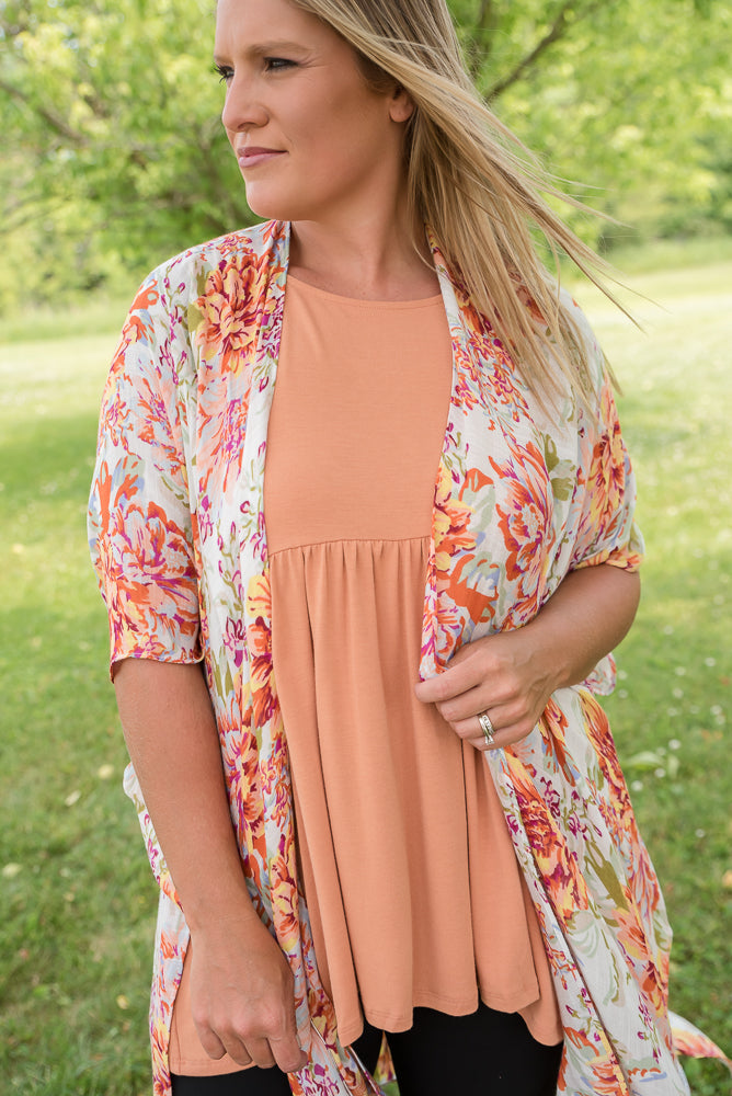 Wild Marigold Kimono