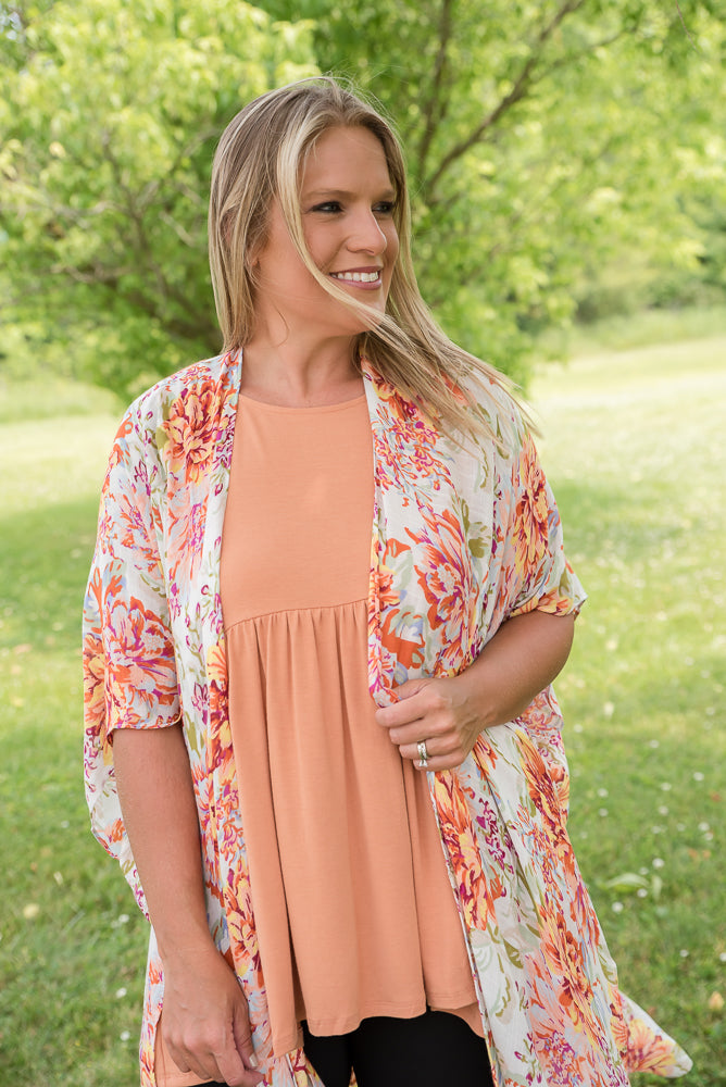 Wild Marigold Kimono