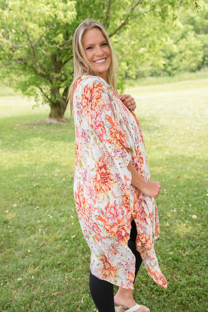 Wild Marigold Kimono