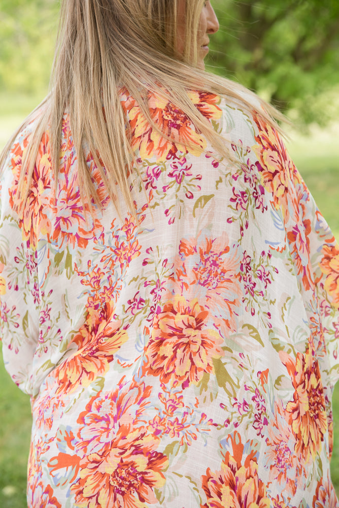 Wild Marigold Kimono