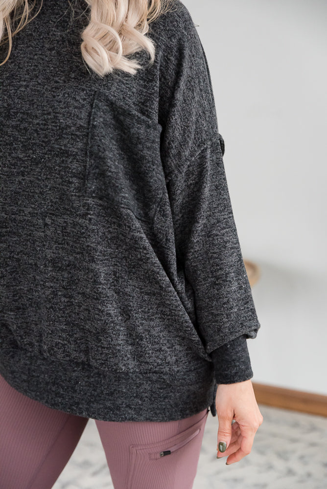 Say Something Sweater in Black