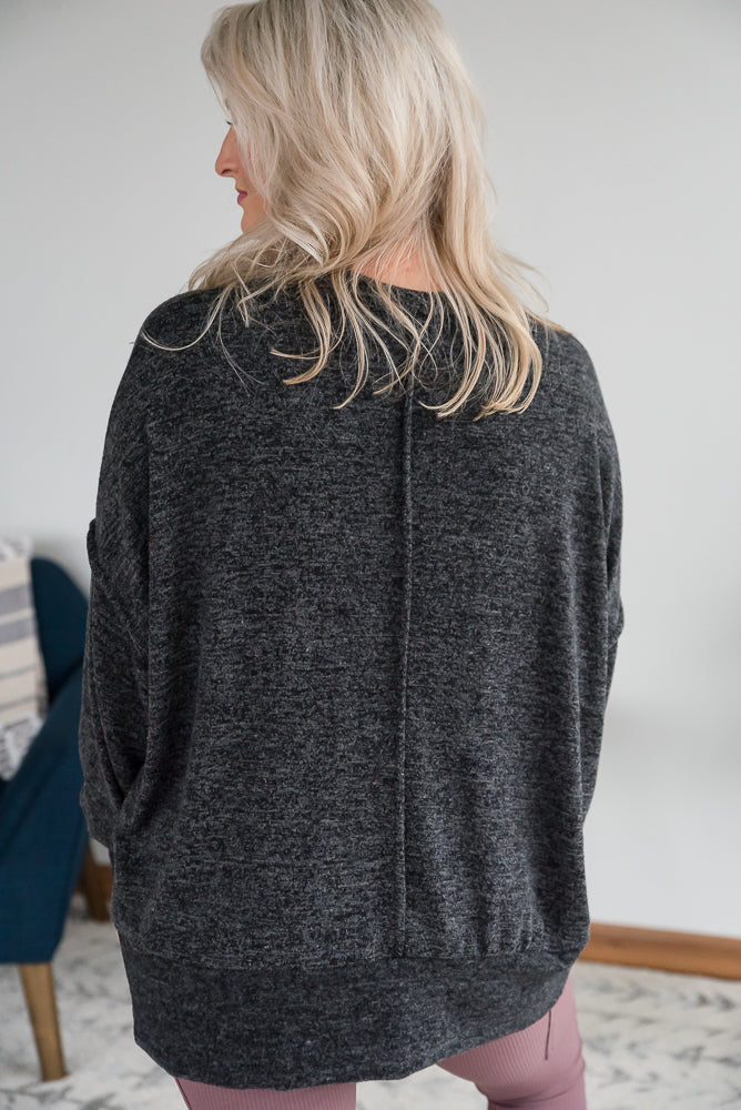 Say Something Sweater in Black