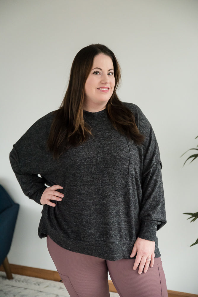 Say Something Sweater in Black
