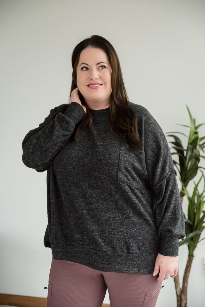 Say Something Sweater in Black
