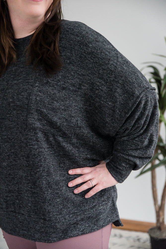 Say Something Sweater in Black