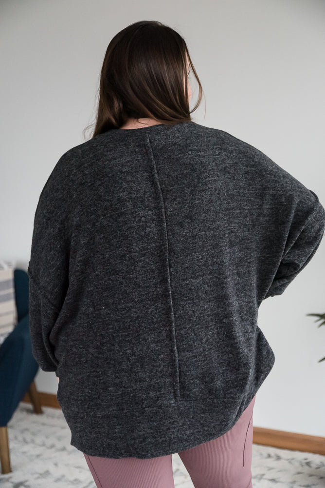 Say Something Sweater in Black