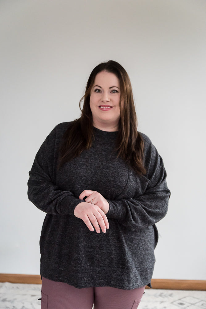 Say Something Sweater in Black