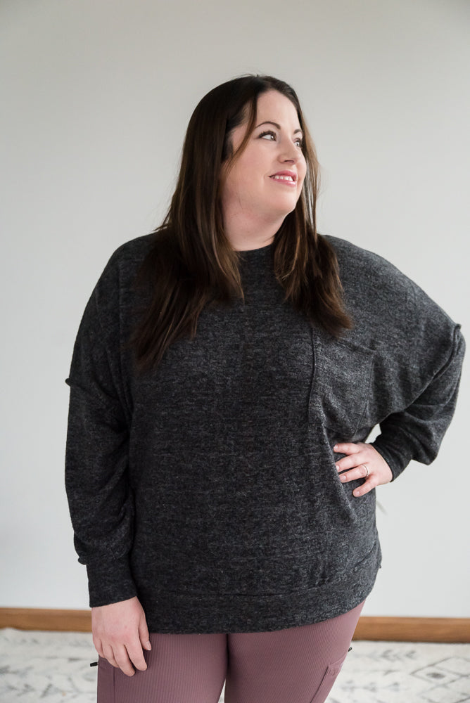 Say Something Sweater in Black