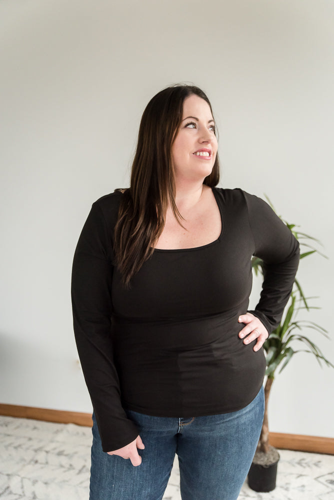 All Squared Away Top in Black