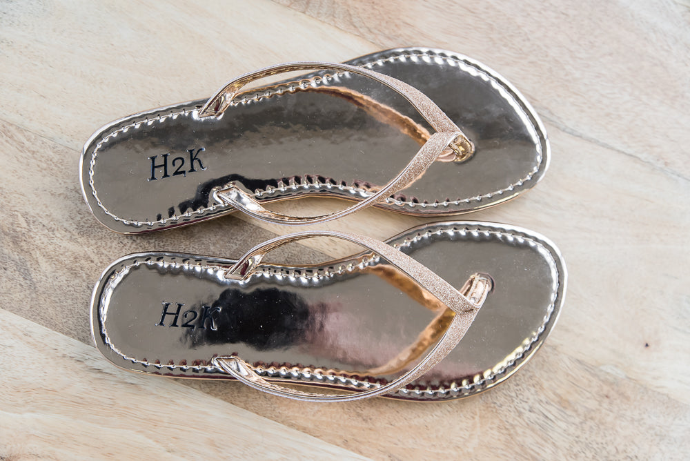 Sassy Sandals in Rose Gold