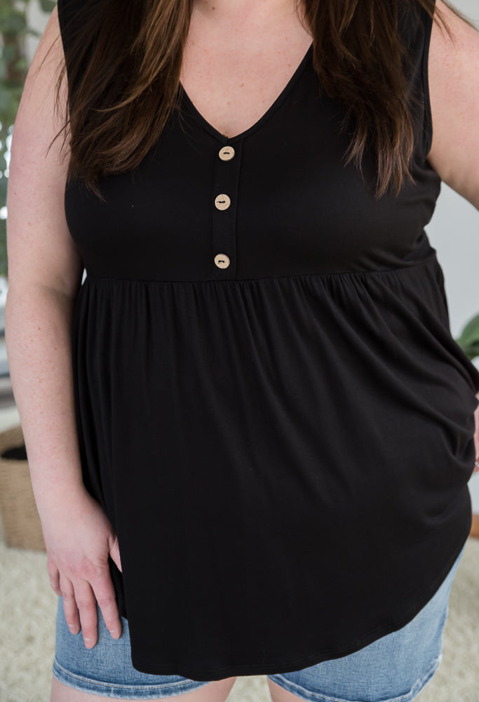 Keepin' Up Tank in Black