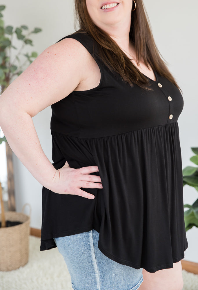 Keepin' Up Tank in Black