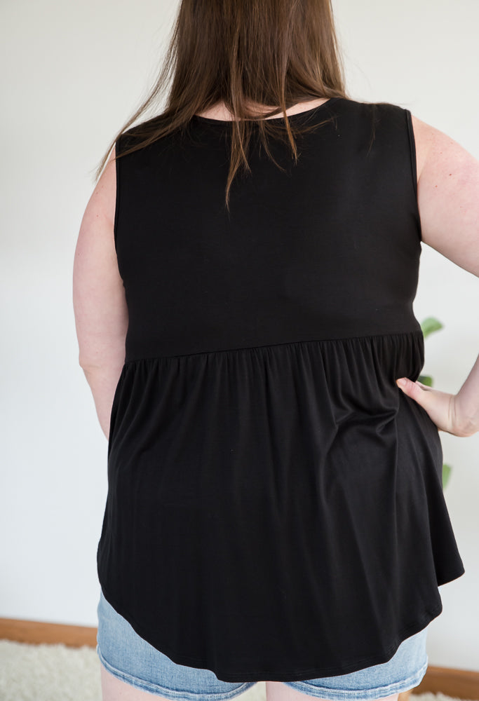 Keepin' Up Tank in Black
