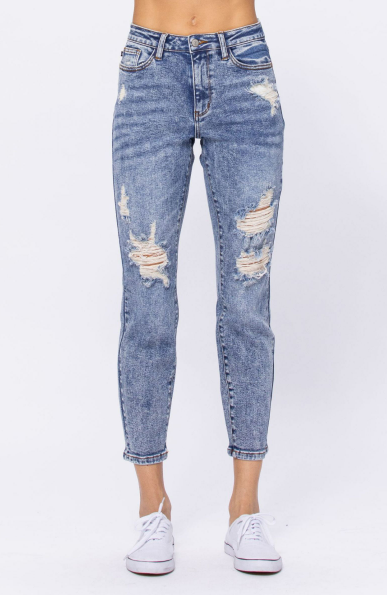 In the Spotlight Judy Blue Boyfriend Jeans