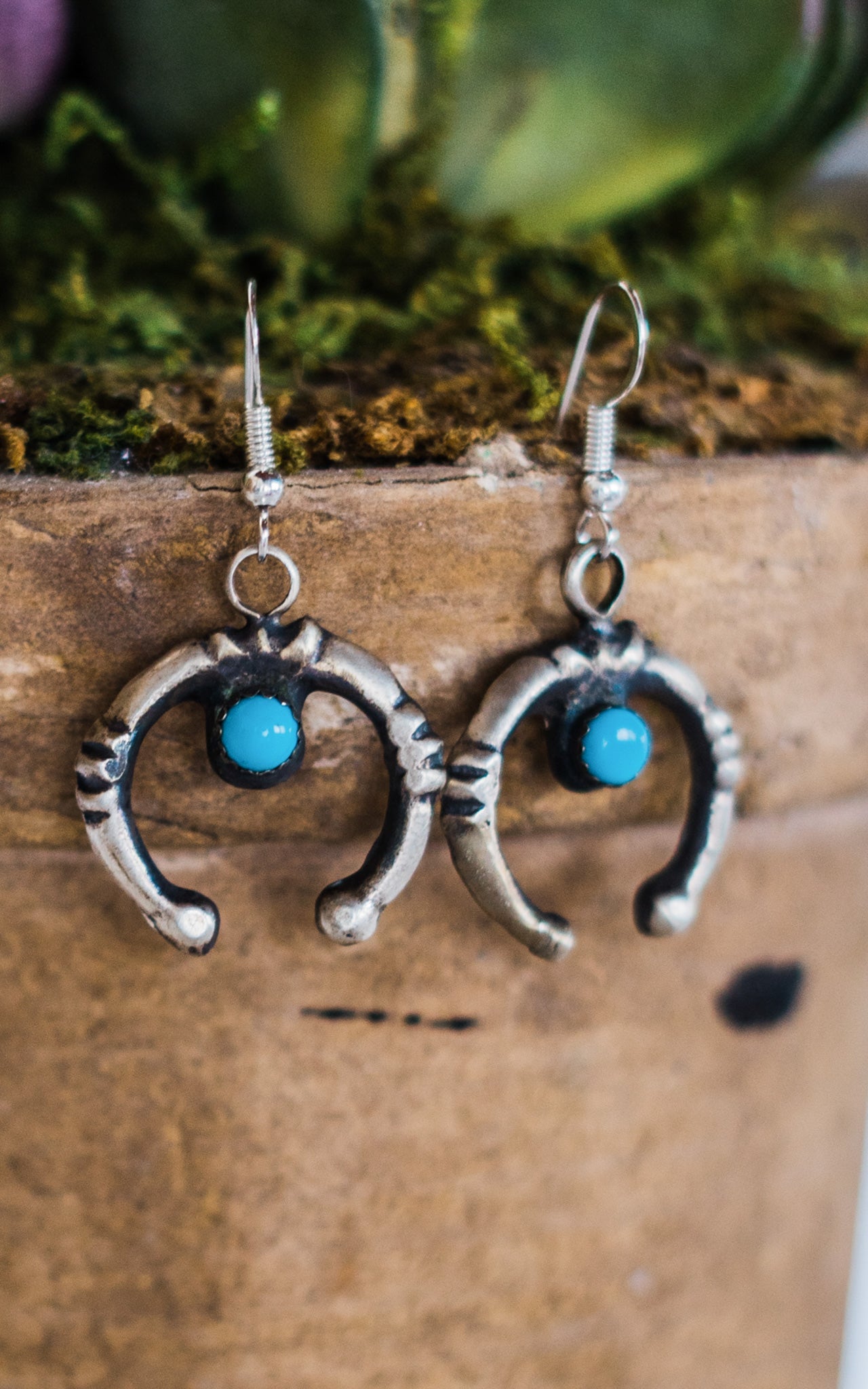 Tonya Yazzie Turquoise Naja Earrings