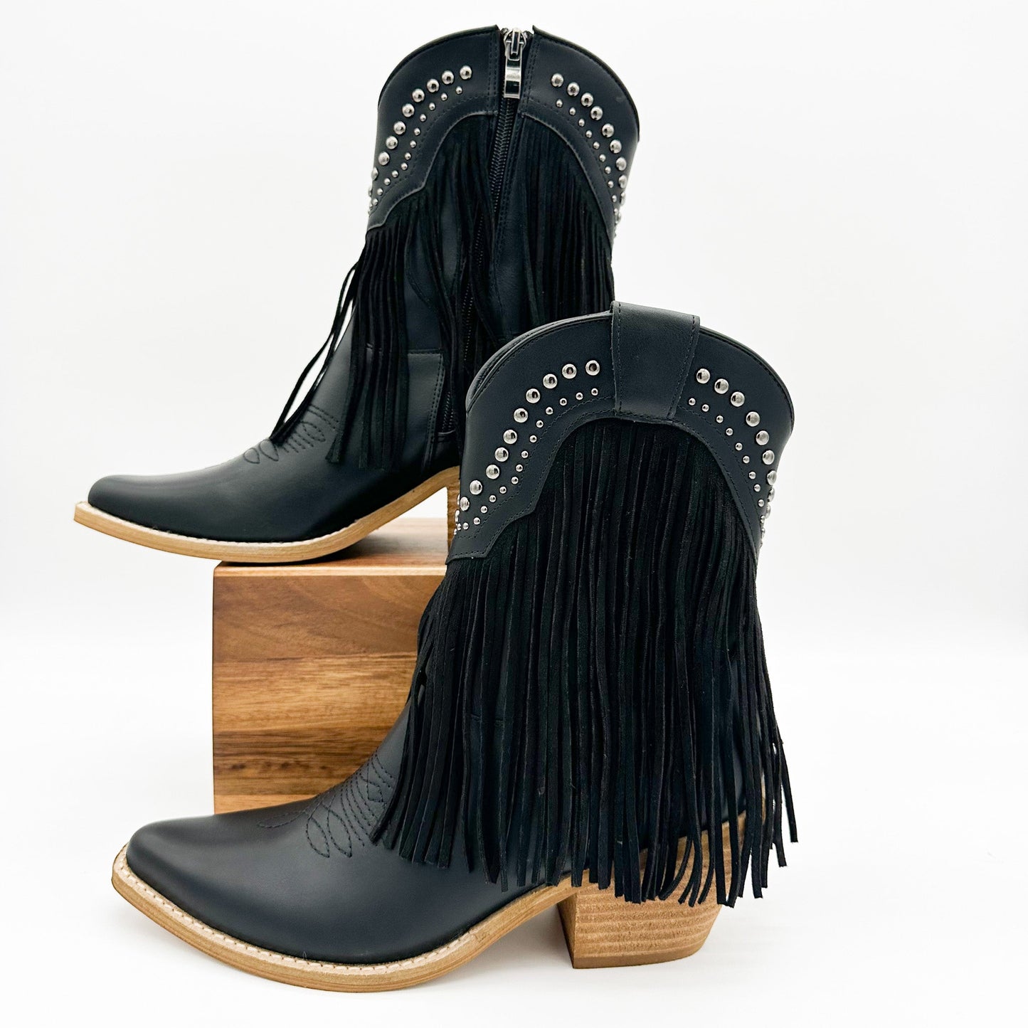 Beast Adela Fringe Boot in Black