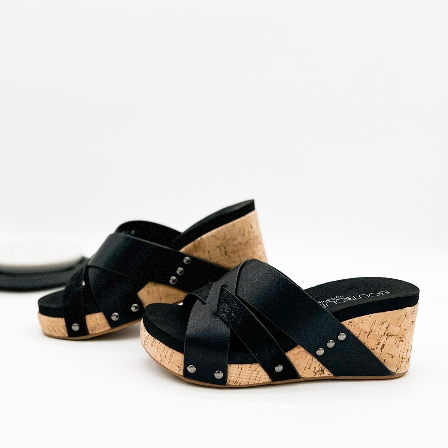 Corkys Amuse Wedge in Black