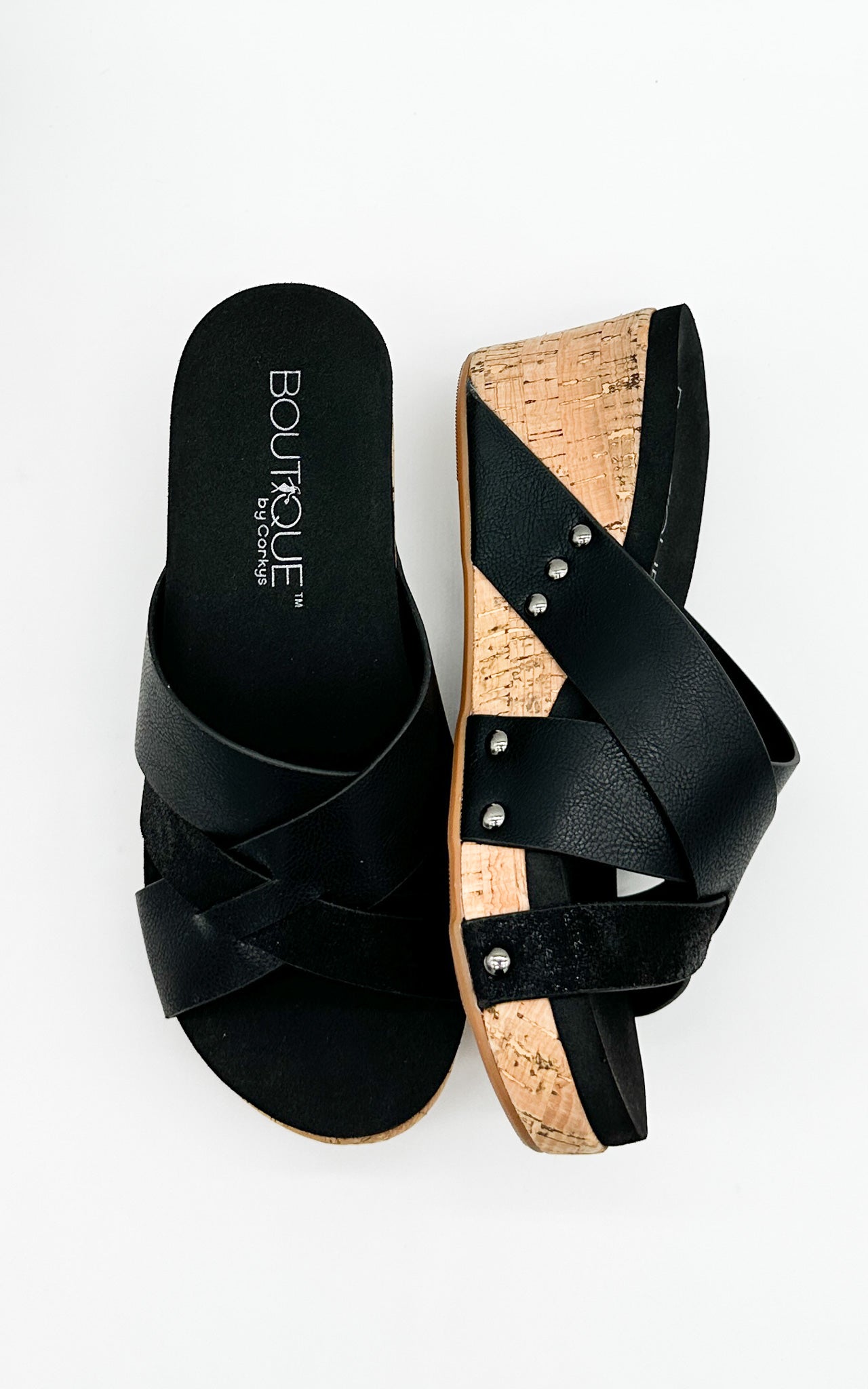 Corkys Amuse Wedge in Black
