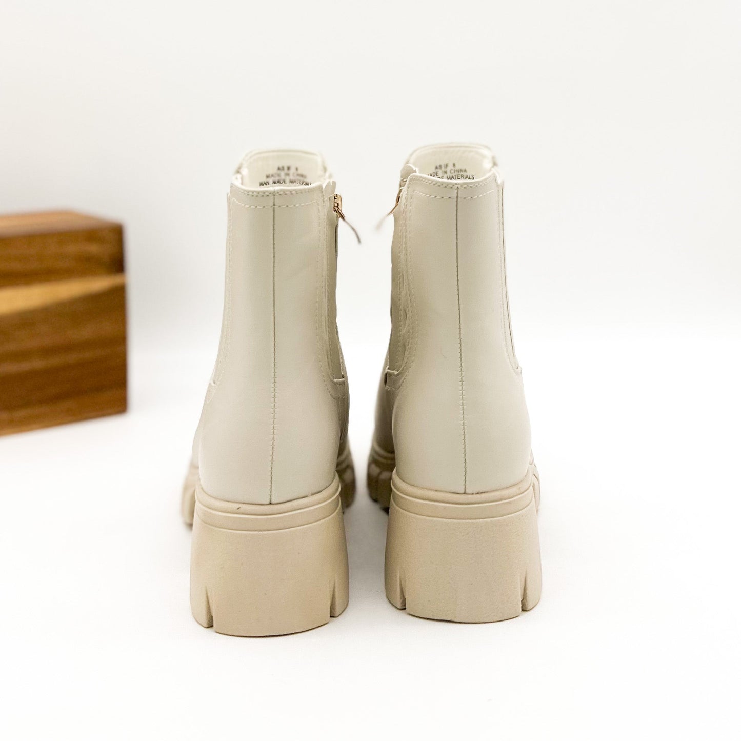 Corkys As If Ankle Boot in Ivory