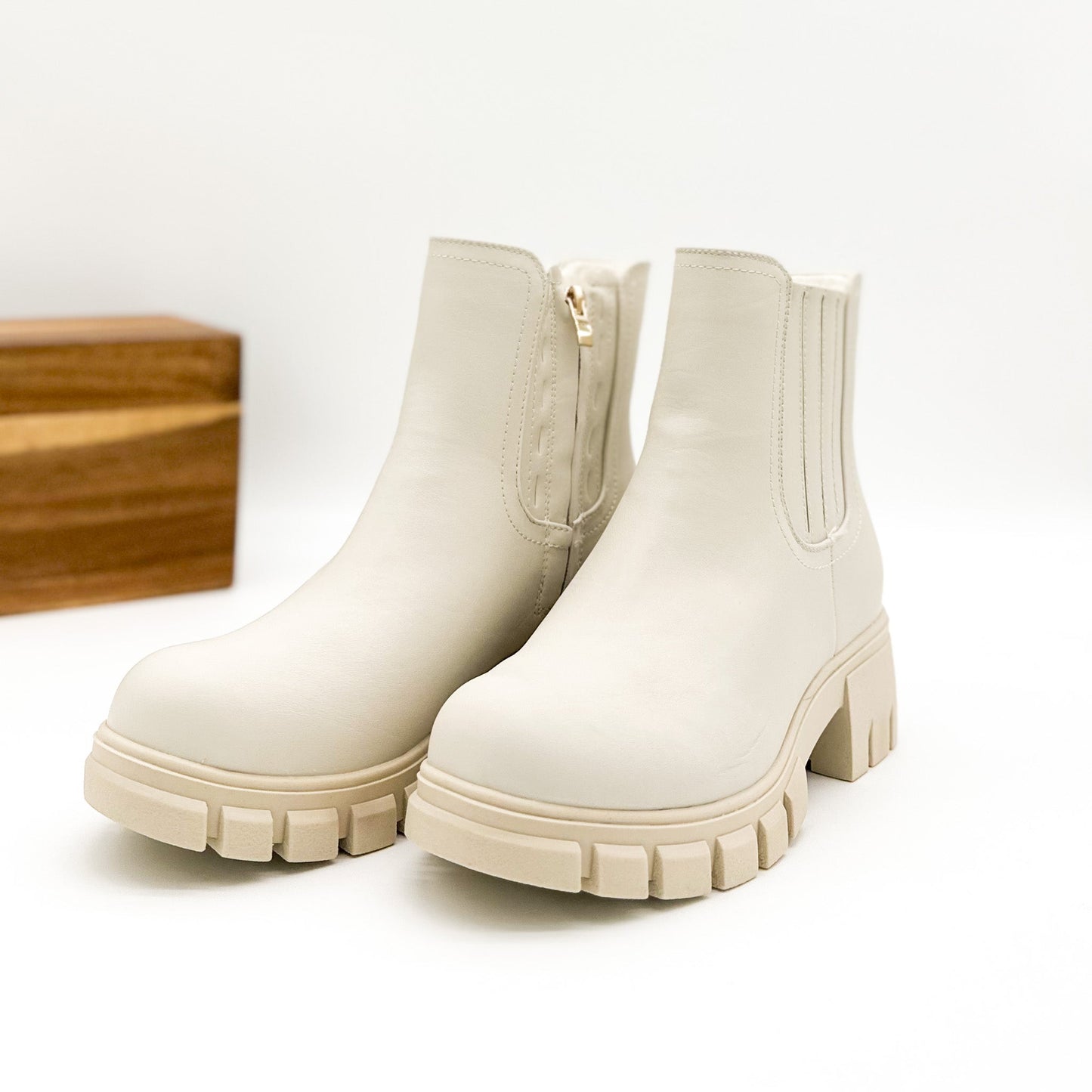 Corkys As If Ankle Boot in Ivory