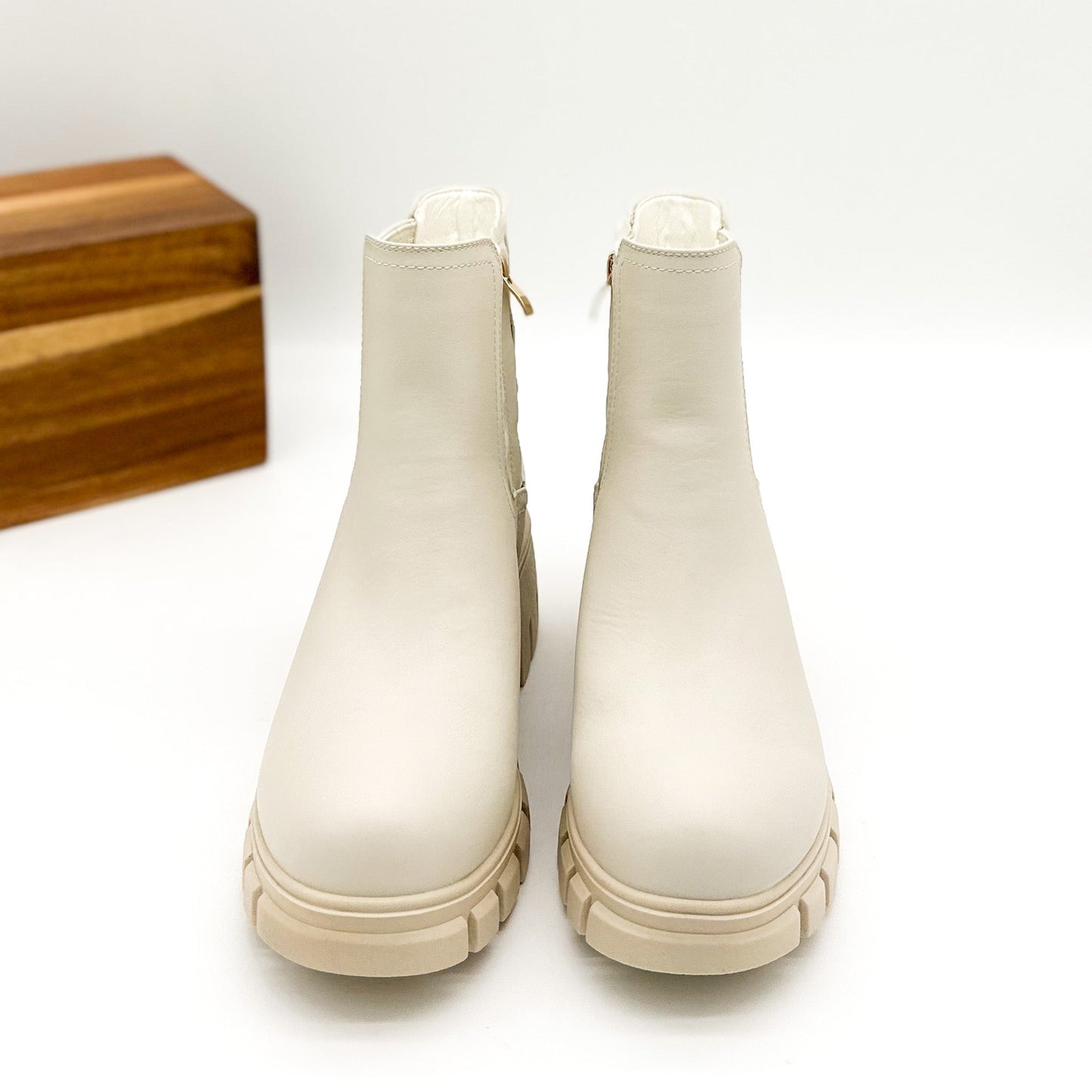 Corkys As If Ankle Boot in Ivory