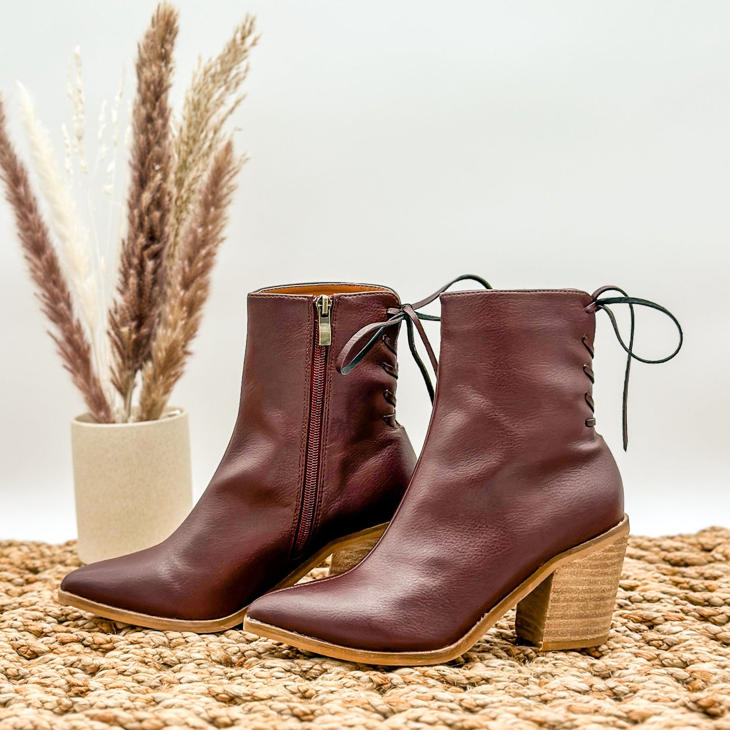 Beast Aster Ankle Boot in Wine