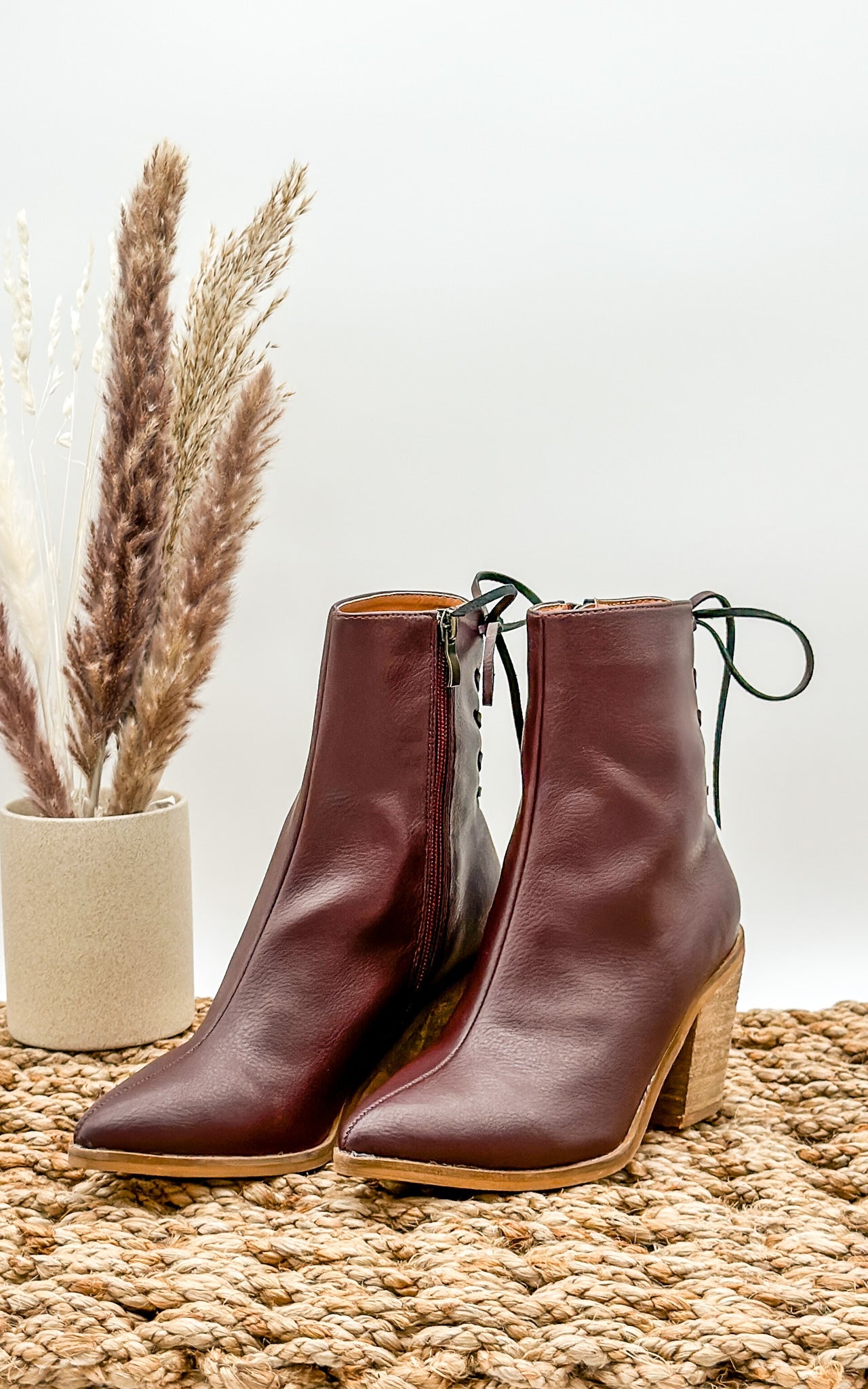 Beast Aster Ankle Boot in Wine