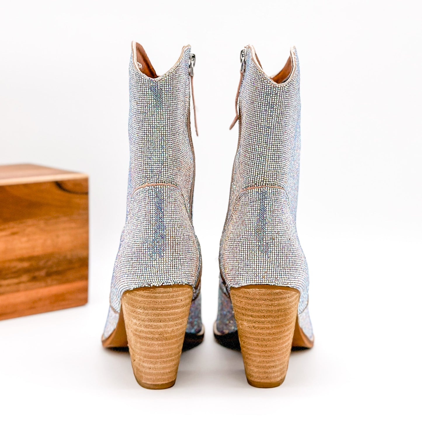 Beast Autumn Rhinestone Ankle Boots