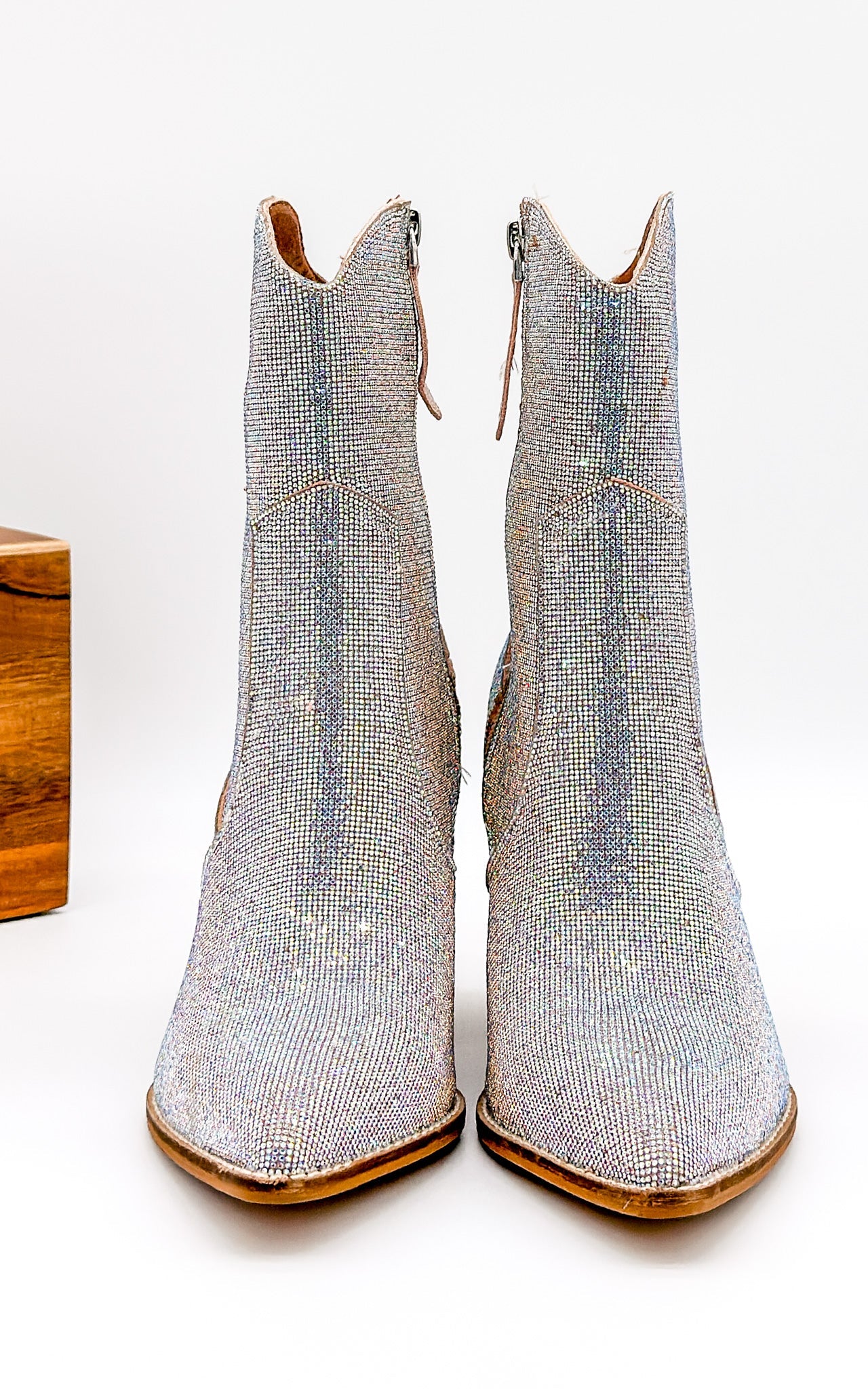 Beast Autumn Rhinestone Ankle Boots