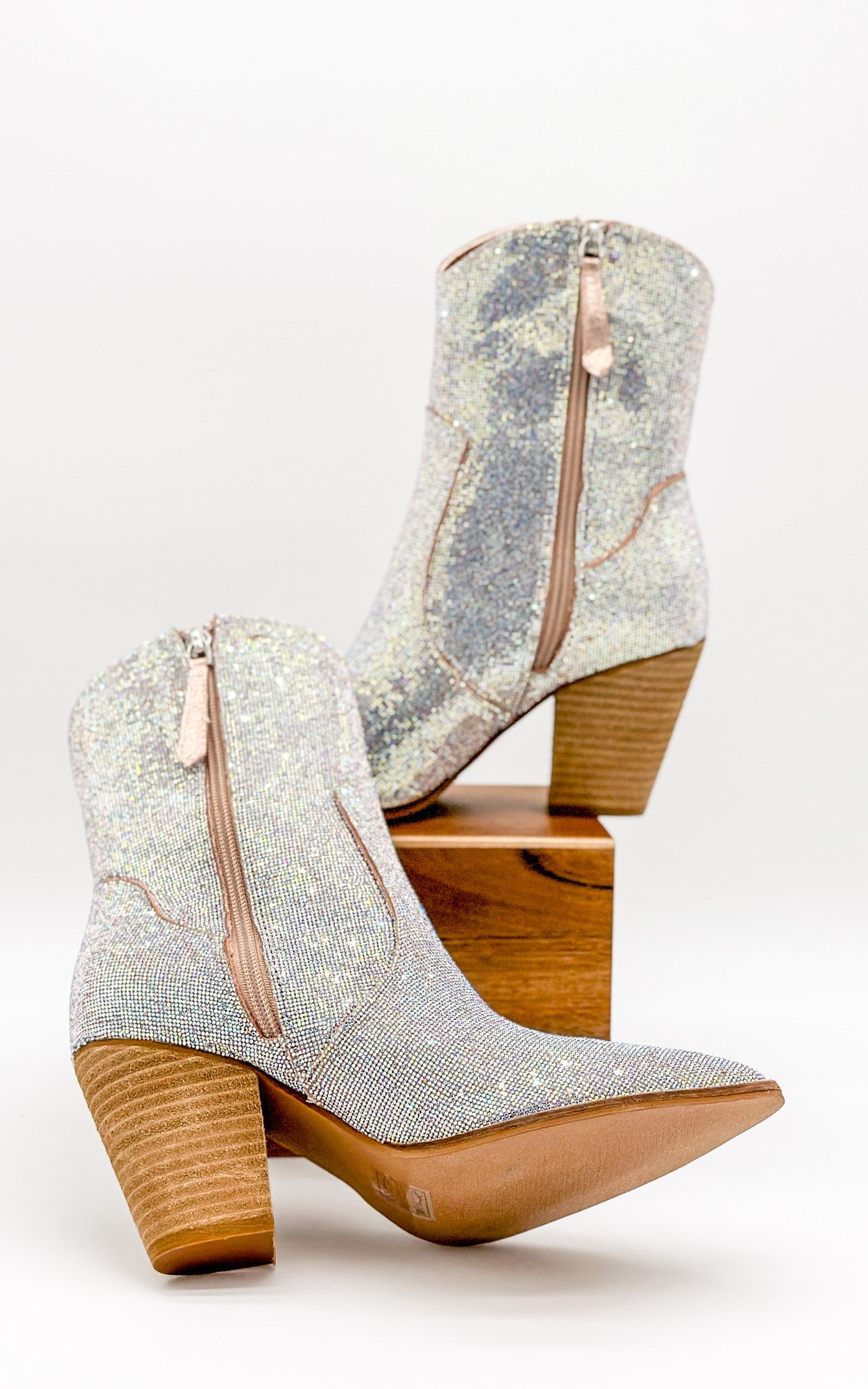 Beast Autumn Rhinestone Ankle Boots