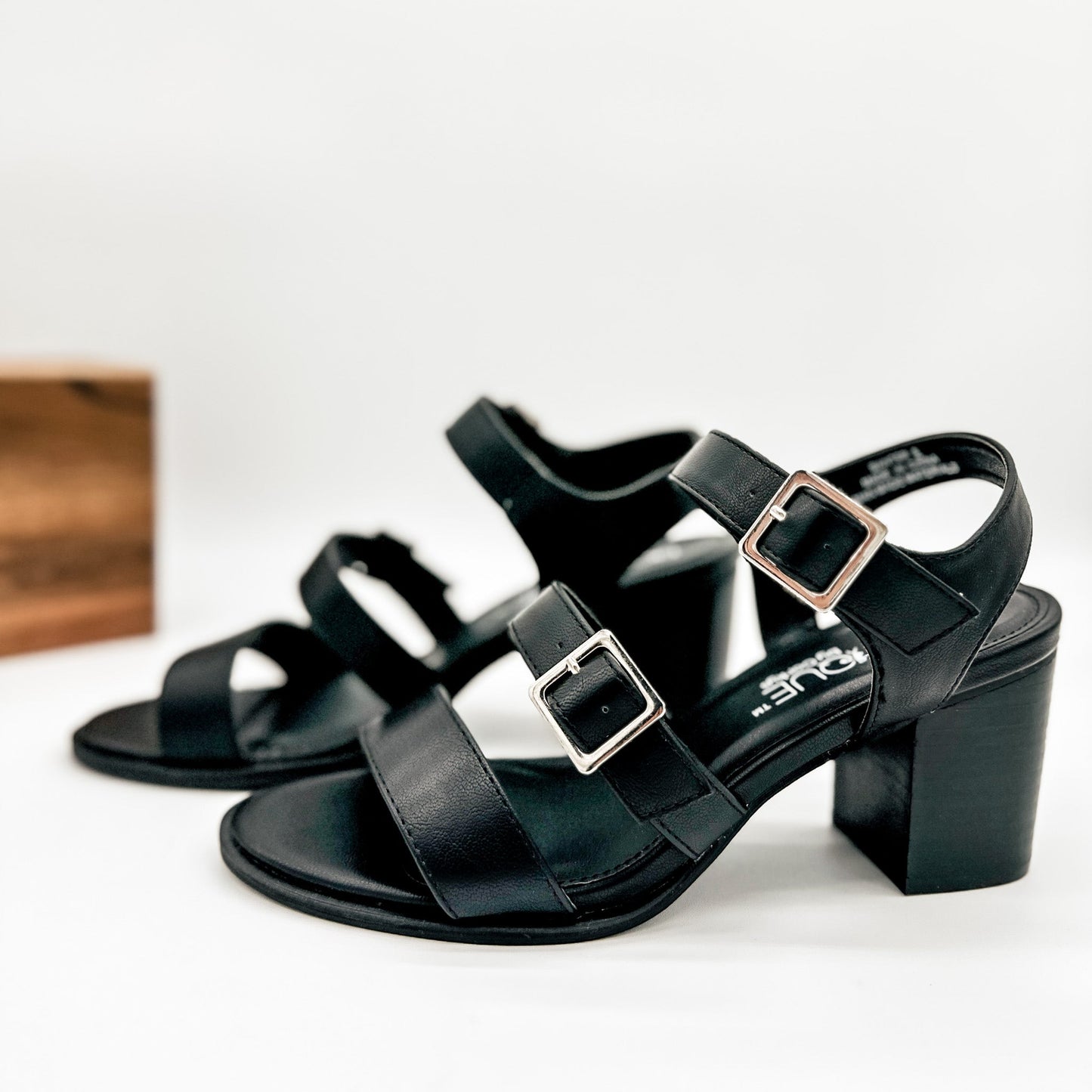 Corkys Banter Heeled Sandal in Black