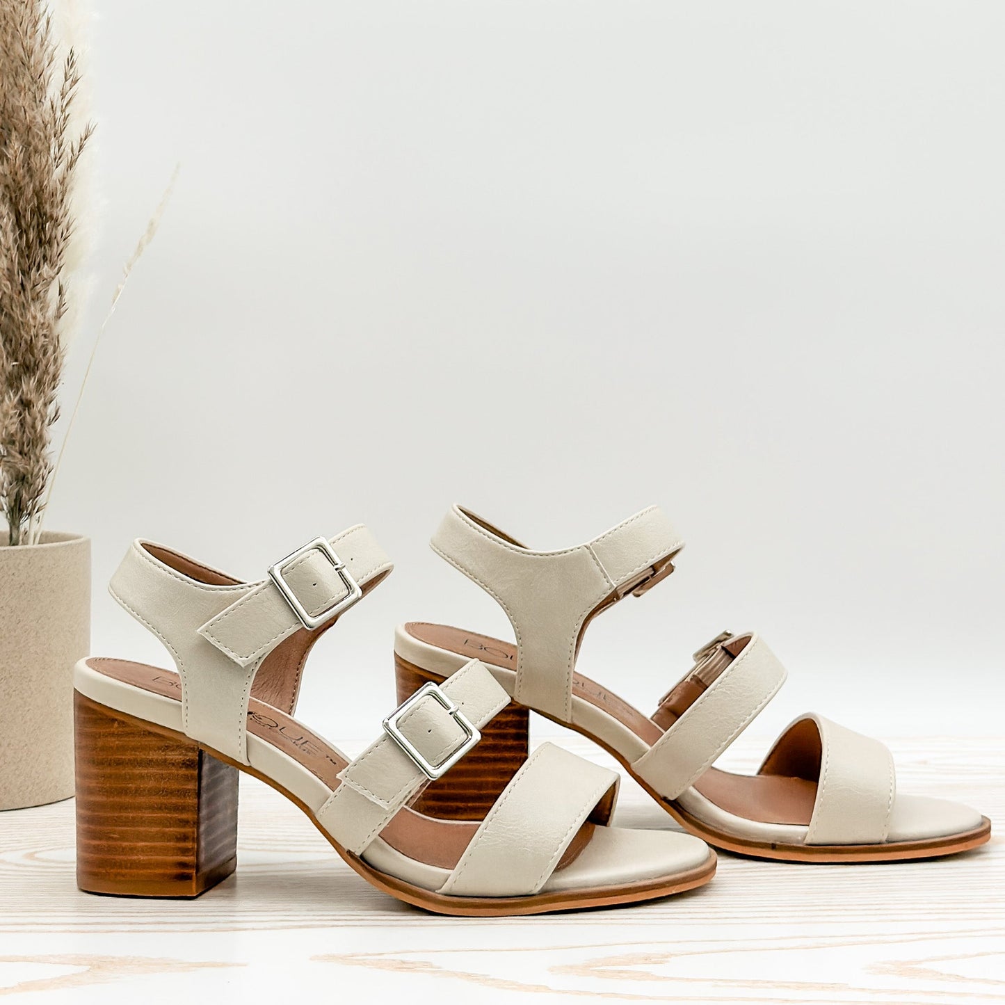 Corkys Banter Heeled Sandal in Cream