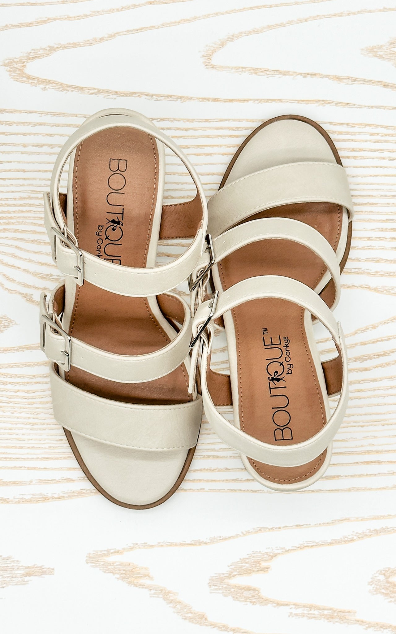 Corkys Banter Heeled Sandal in Cream