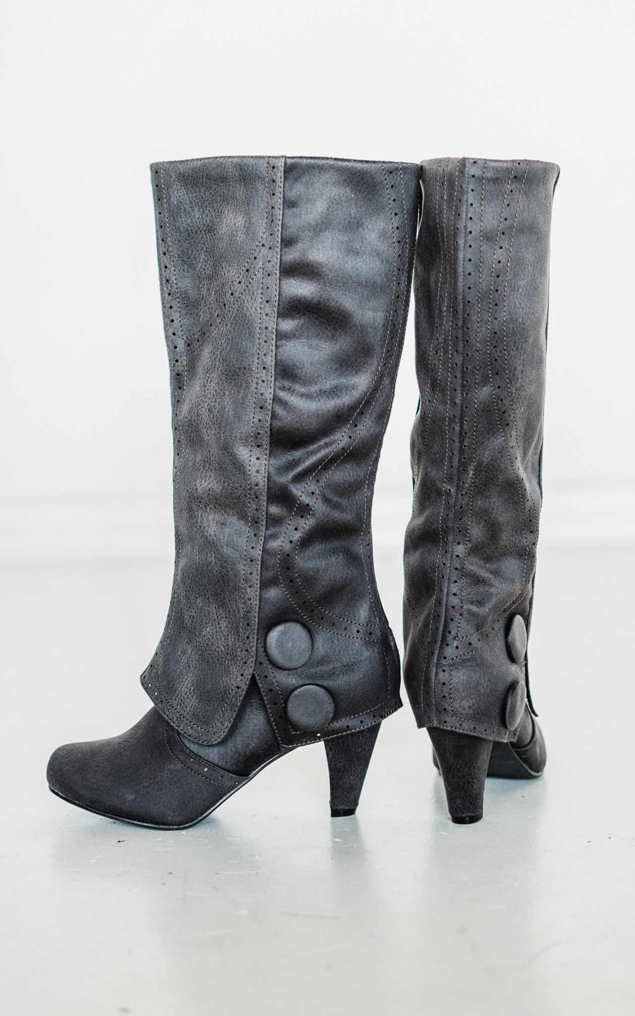 Not Rated B Dad Boots in Charcoal