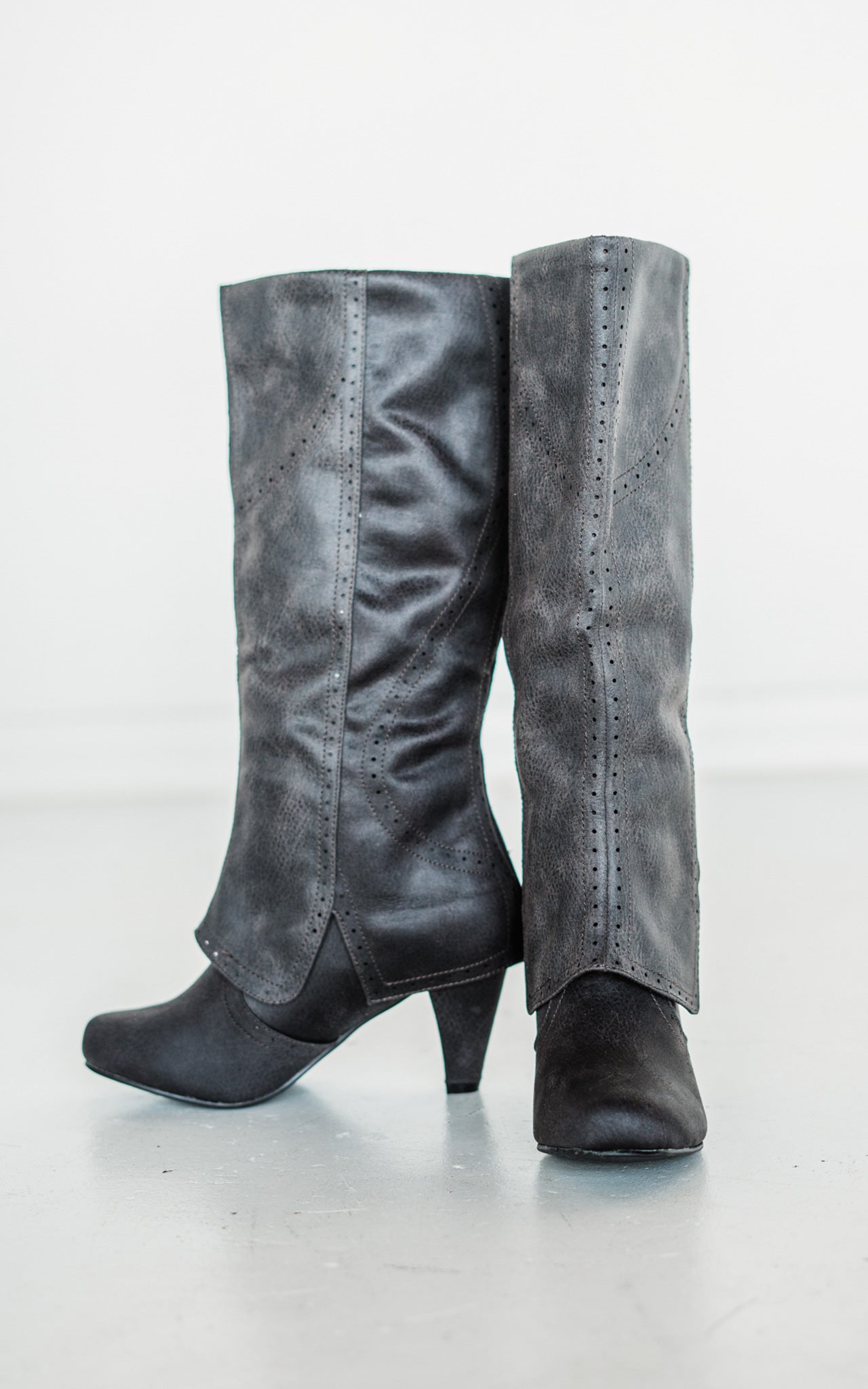 Not Rated B Dad Boots in Charcoal