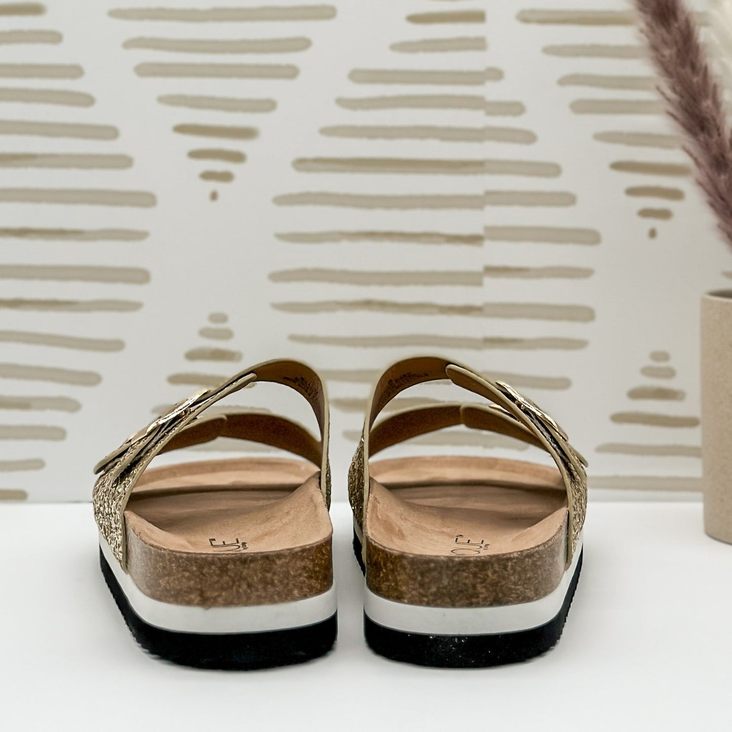 Corkys Beach Babe Sandals in Gold Glitter