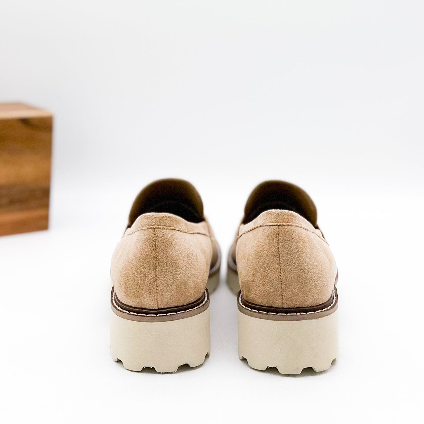 Corkys Boost Loafers in Sand Suede