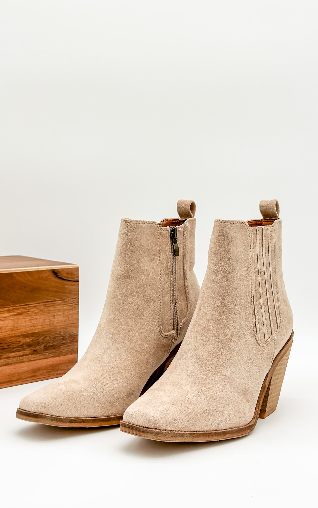 Beast Bronda Booties in Taupe
