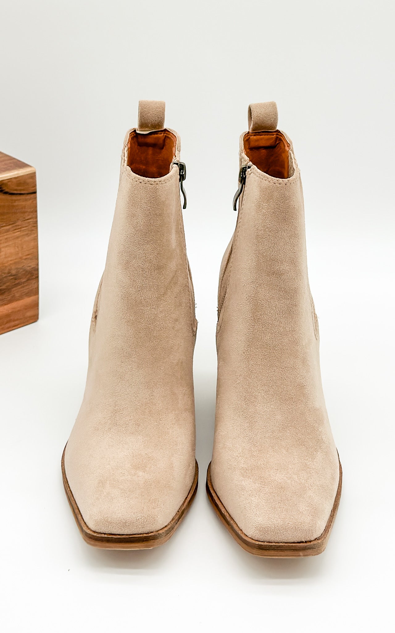 Beast Bronda Booties in Taupe