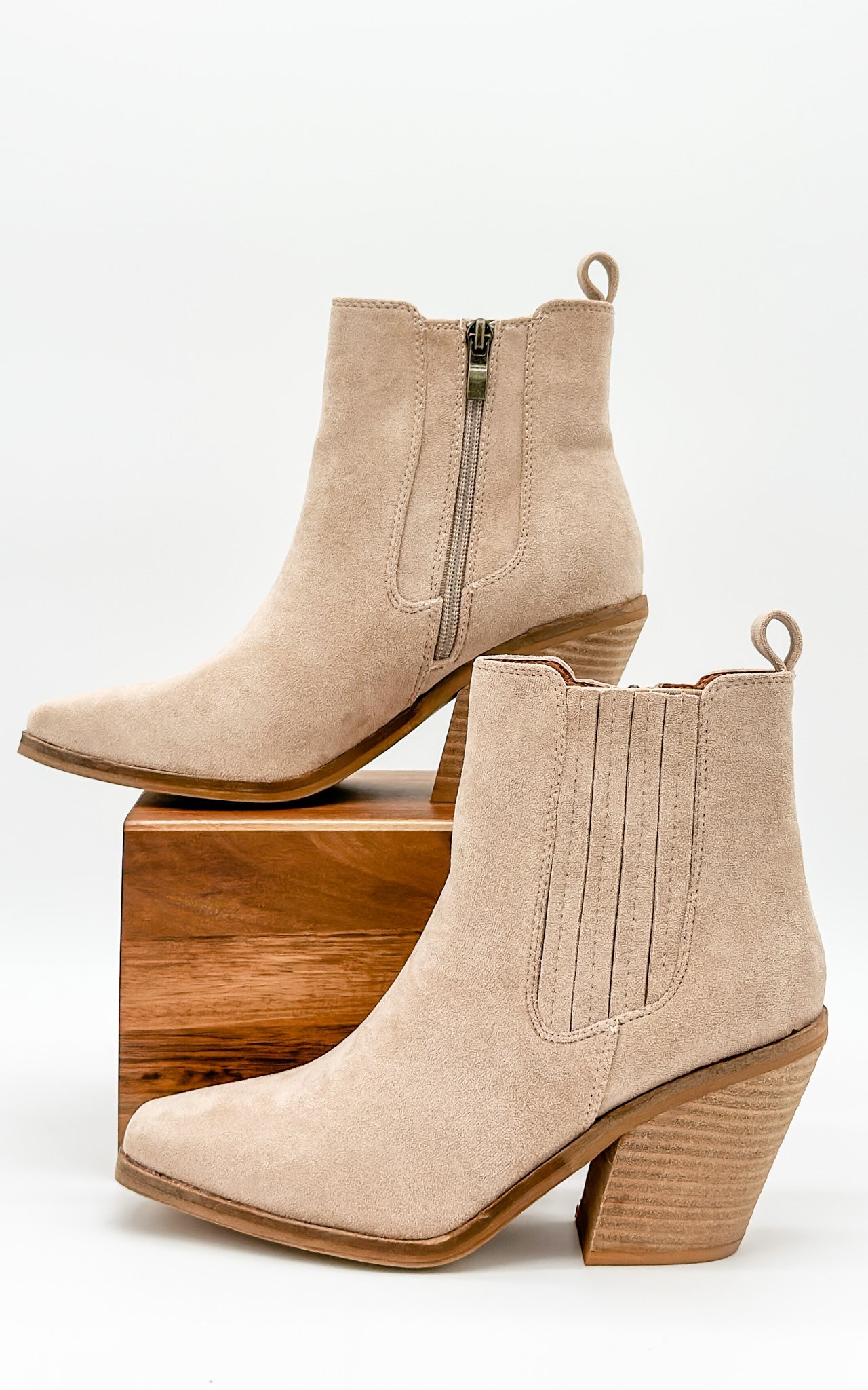 Beast Bronda Booties in Taupe