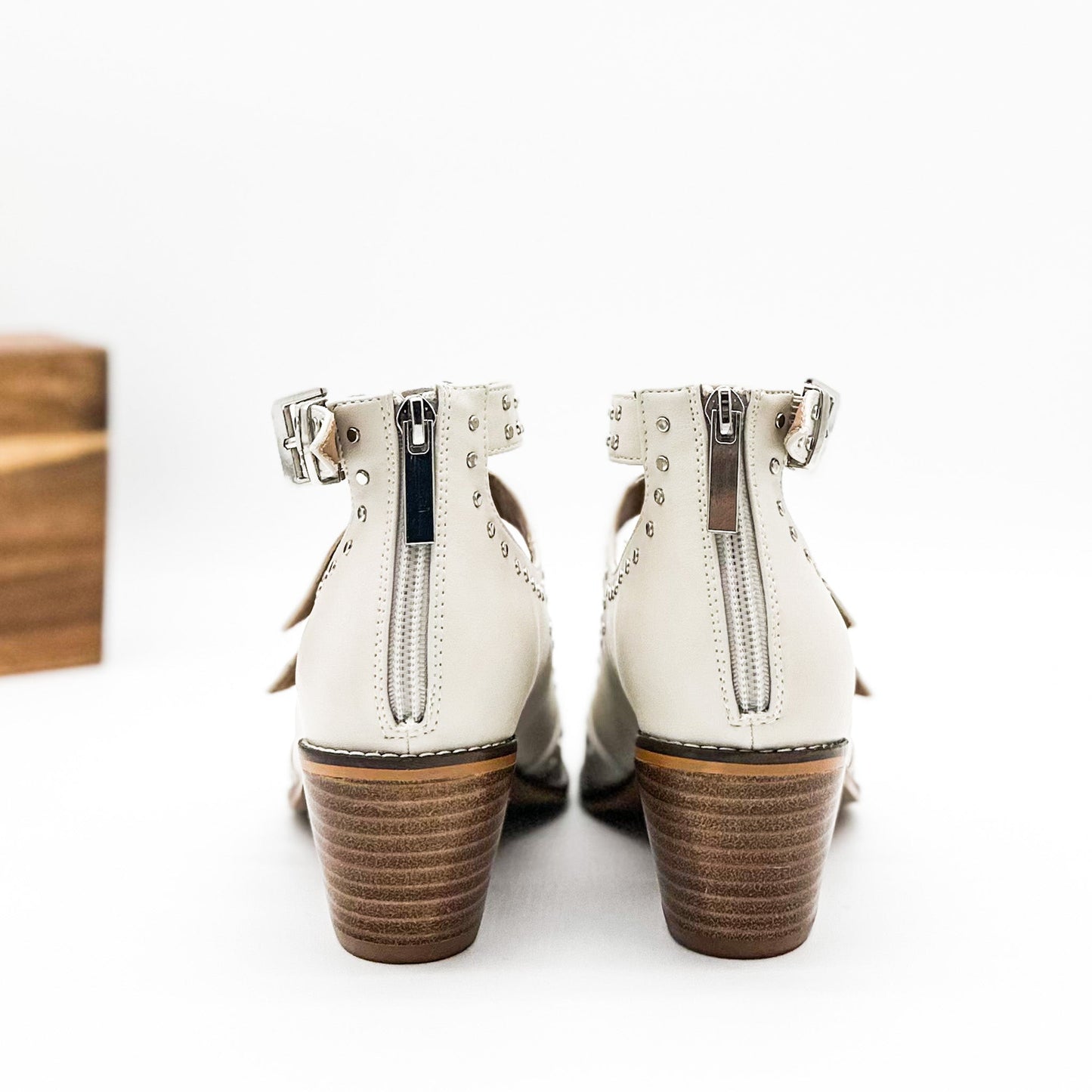 Corkys Cackle Booties in Ivory