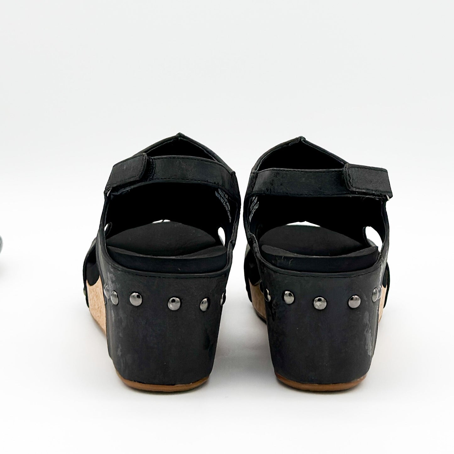 Corkys Carley Wedge in Black Metallic
