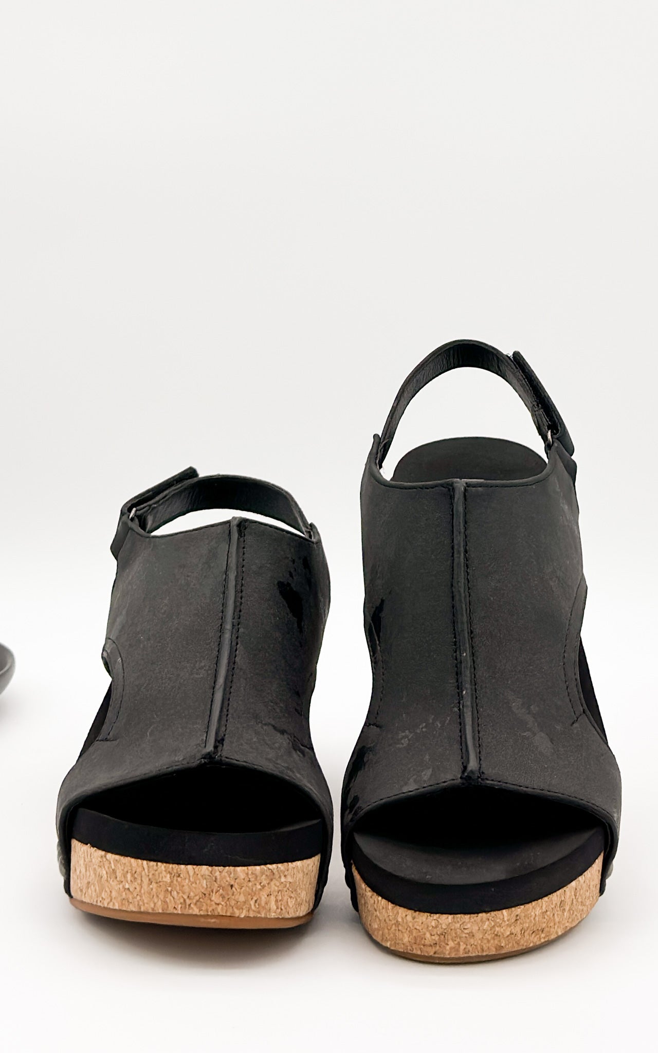 Corkys Carley Wedge in Black Metallic