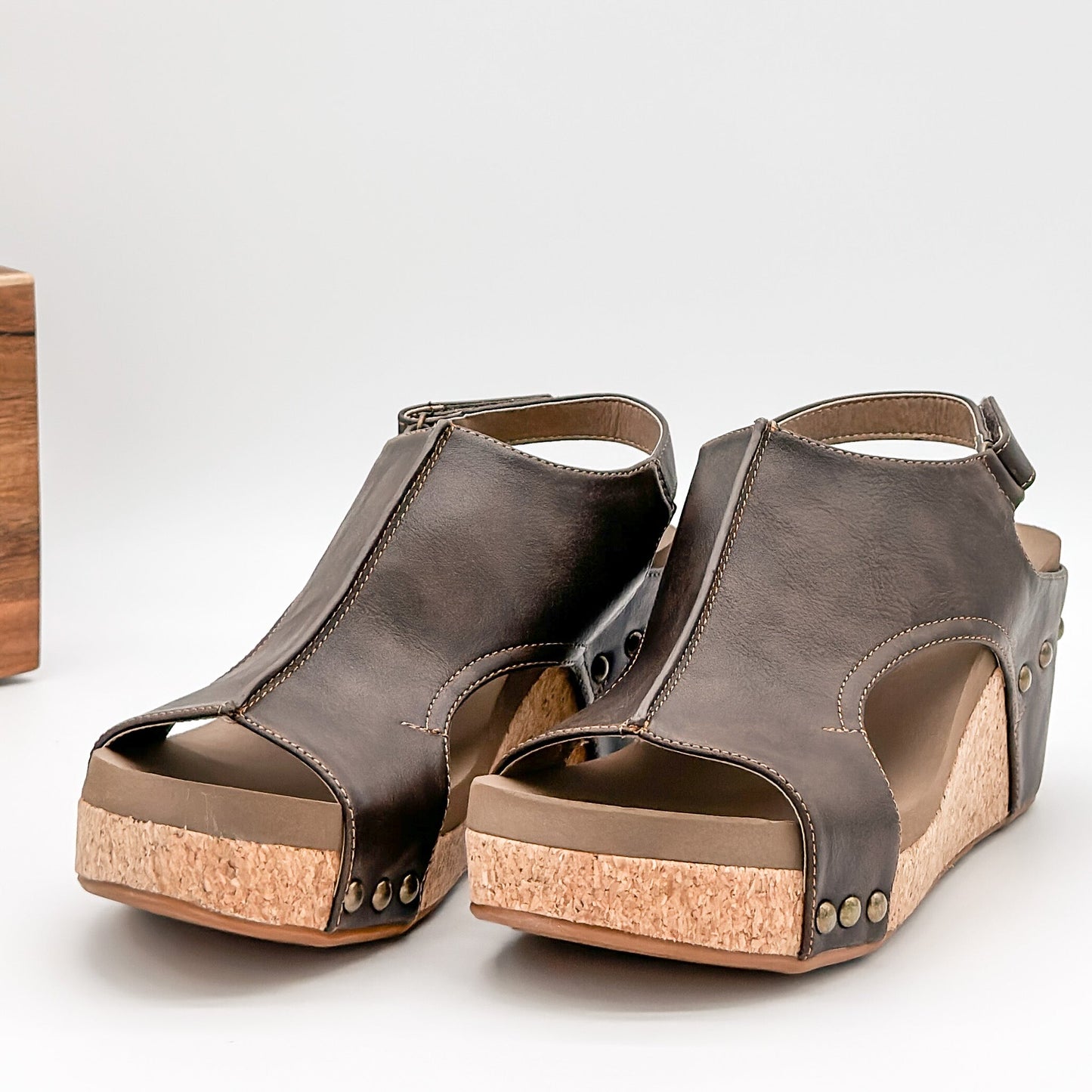 Corkys Carley Wedge in Chocolate