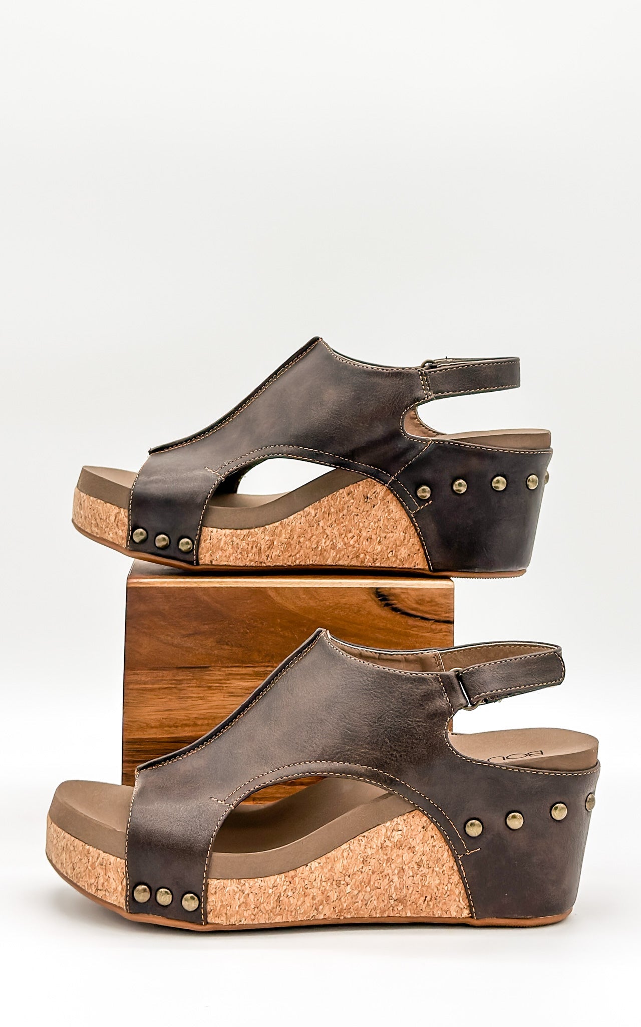 Corkys Carley Wedge in Chocolate