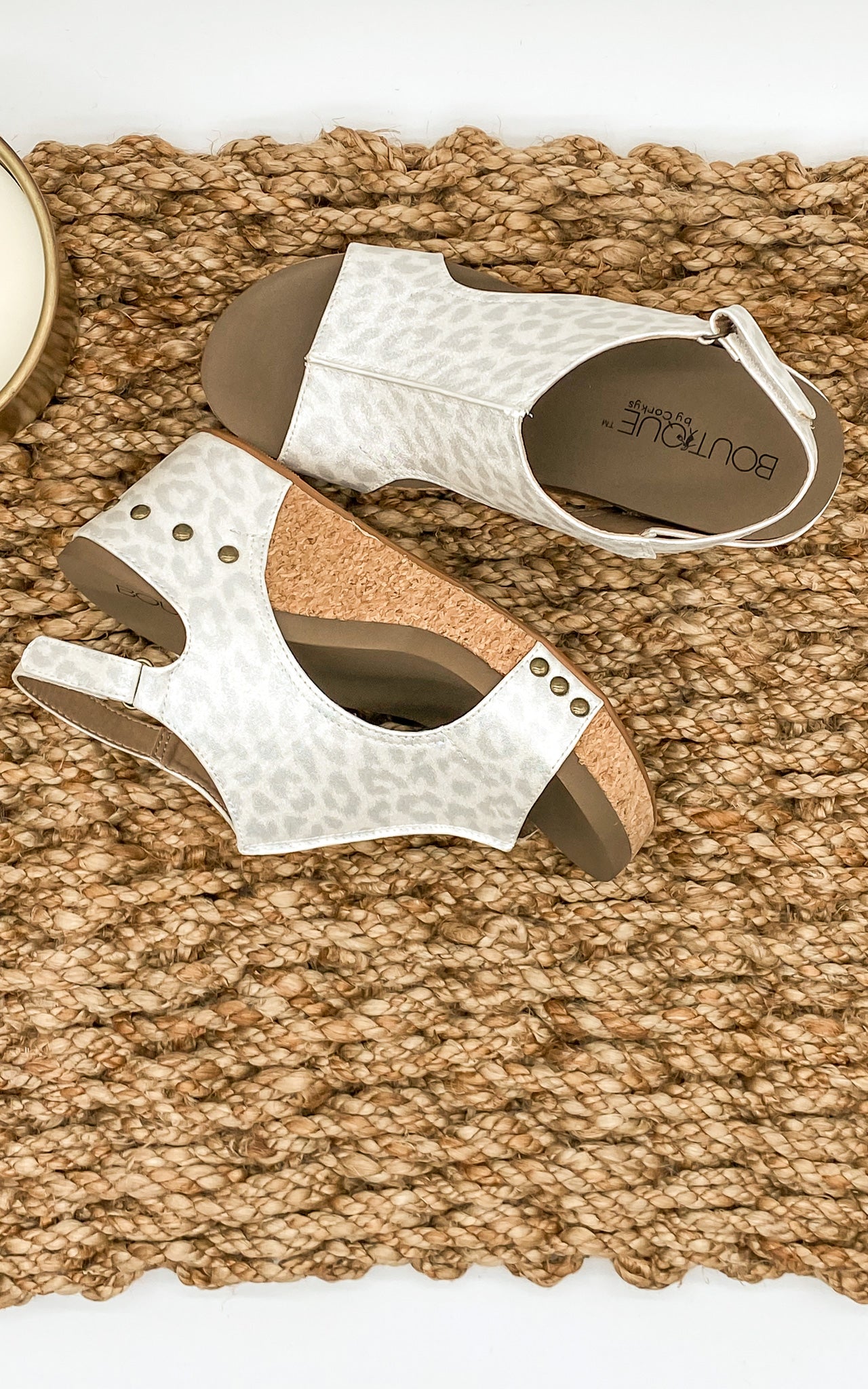 Corkys Carley Wedge in White Leopard