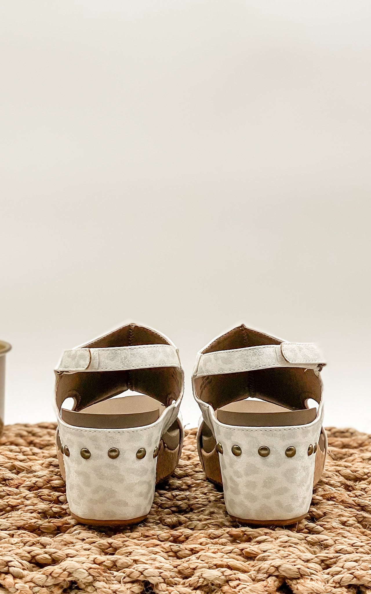 Corkys Carley Wedge in White Leopard